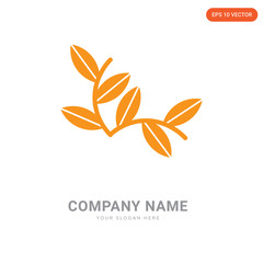Plant with Two Leaves company logo design