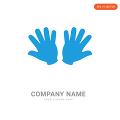 Fototapeta premium Gloves company logo design