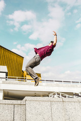 Parkour jump in the City