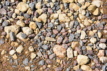 Stones is for construction on the ground from above