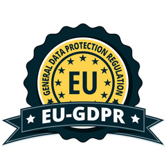 EU GDPR label illustration