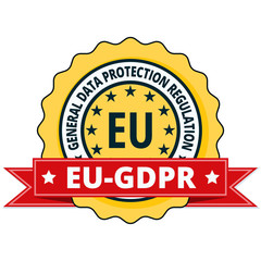 EU GDPR label illustration