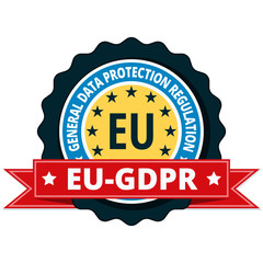 EU GDPR label illustration