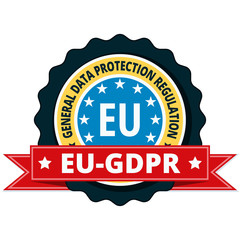 EU GDPR label illustration
