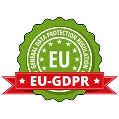 EU GDPR label illustration