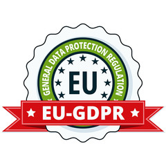 EU GDPR label illustration