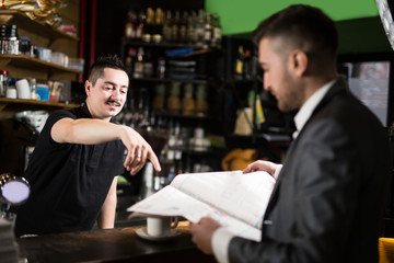 Barista and his friend