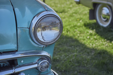 Old car headlight