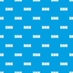 Film strip pattern vector seamless blue repeat for any use