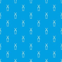 Glass cola pattern vector seamless blue repeat for any use