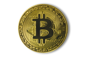 Gold collection coin bitcoin
