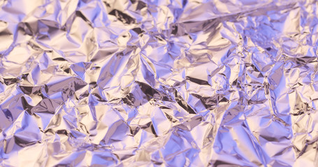 Wrinkled aluminum foil