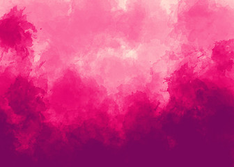 Fototapeta na wymiar Bright pink watercolor background