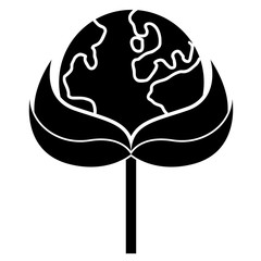 Globe in a plant