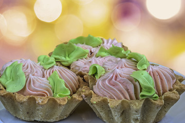 Cake  with cream