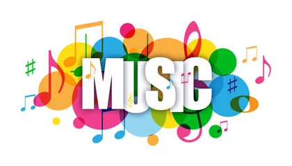 Foto op Plexiglas MUSIC Colourful Vector Letters Icon © Web Buttons Inc