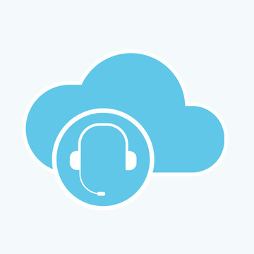 Cloud Call Center Icon