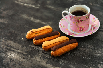 Chocolate Puffs Eclair ready to eat