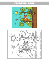 Coloring Book Fox And Crow