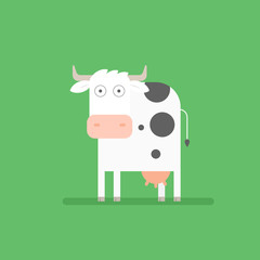 flat cow icon