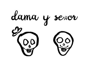 Mexican Dia de los Muertos illustration