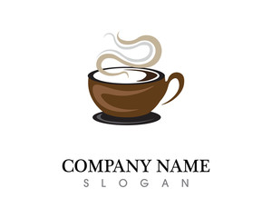 Coffee cup Logo Template vector icon design