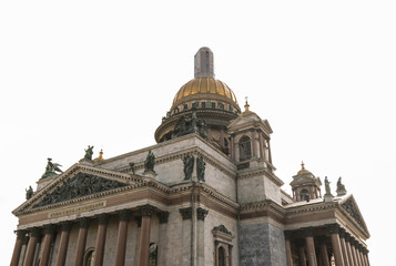 Fototapeta na wymiar Saint Isaac's Cathedral in Saint-Petersburg, Russia.
