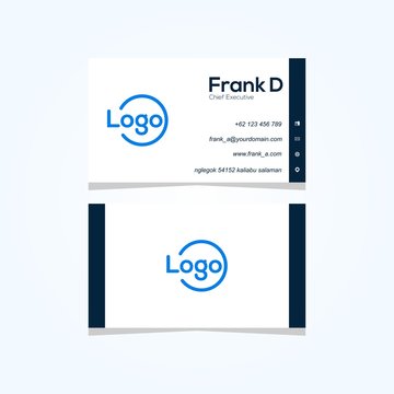 business card simple modern vector design