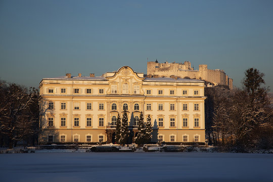 Schloss Leopoldskron Im Winter