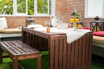 Table for dinner party tonight.