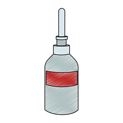 Medicine bottle isolated vector illustration graphic design