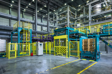 chemical factory. packing area