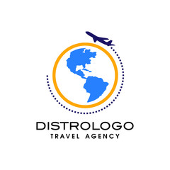 Obraz premium travel agency logo vector template. Holiday logo template vector icon 