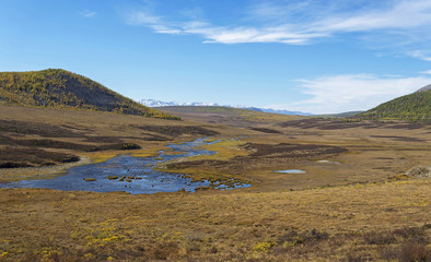 The Irkut River in its upper reaches.