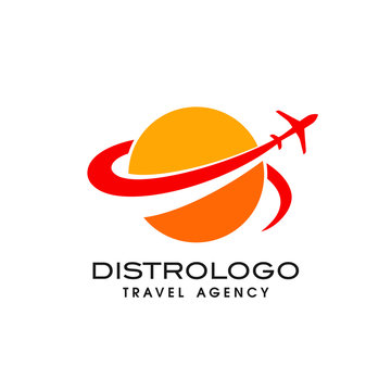 travel agency logo vector template. Holiday logo template vector icon 