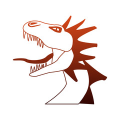 dragon fantastic creature cartoon vector illustration graphic design