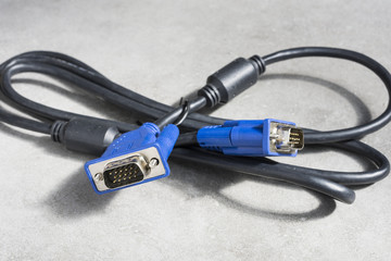 Cable DVI de connectique informatique