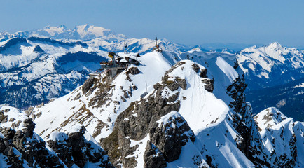 Blick auf den Nebelhorngipfel