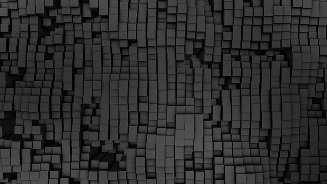 Digital background of the many black squares