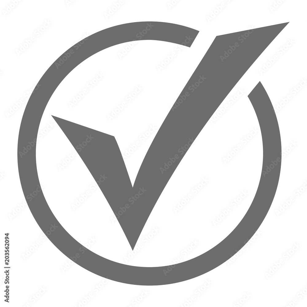 Poster check for web sites in a flat style