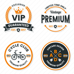 Vintage Retro Vector Logo for banner