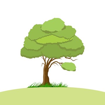 tree cartoon design for comic or illustration