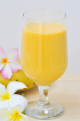 juice or mango juice or mango smoothie