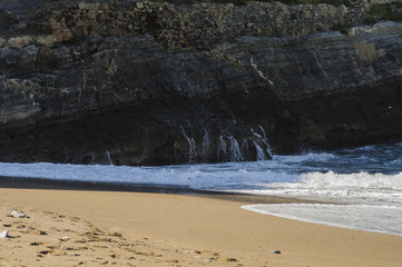 Cartagena in Spain. Cliff