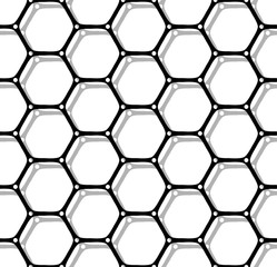 Seamless hexagons pattern.