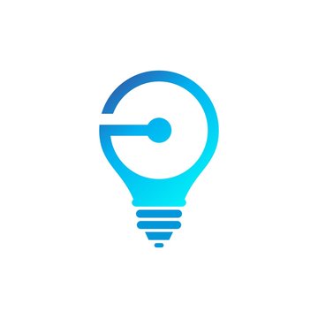 bulb logo or icon design for idea, light, and electric 