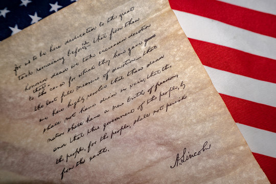 Gettysburg Address Speech By U.S. President Abraham Lincoln