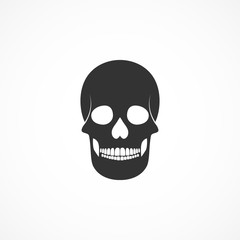 Vector image skull icon.