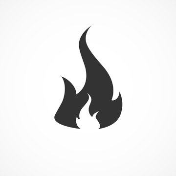 Vector image of fire icon.