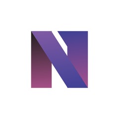 N letter logo design for website, art, symbol, and brand